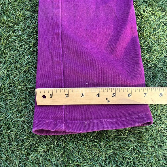 Levi's 513 White Tag 30x30 Pants Purple Cotton Stretch Jeans - Picture 6 of 11